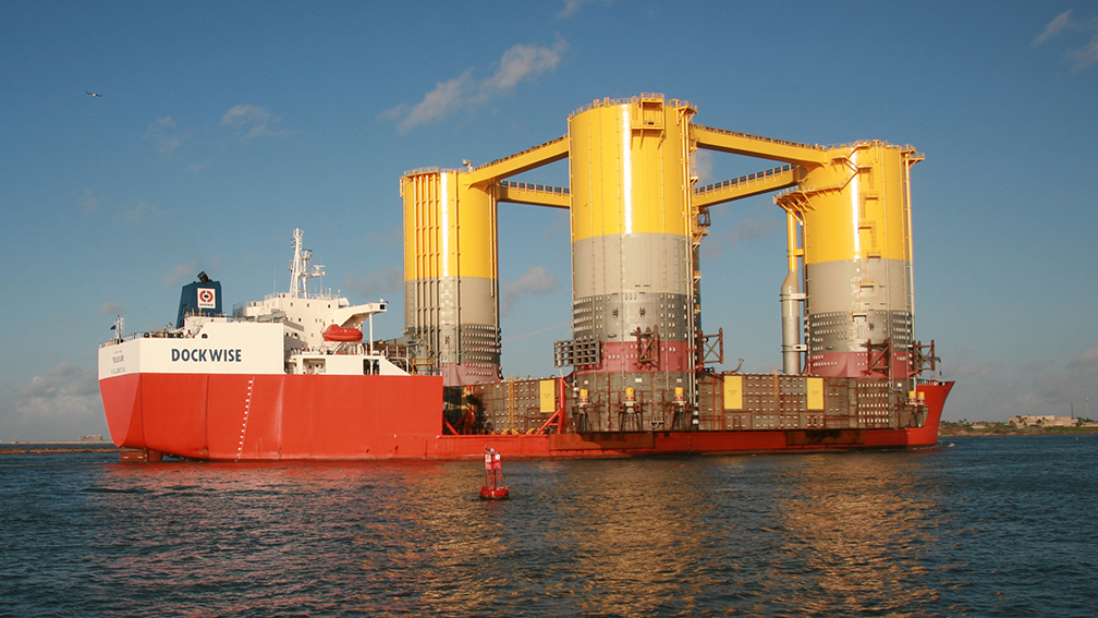 Stampede hull arrives at Ingleside, Texas